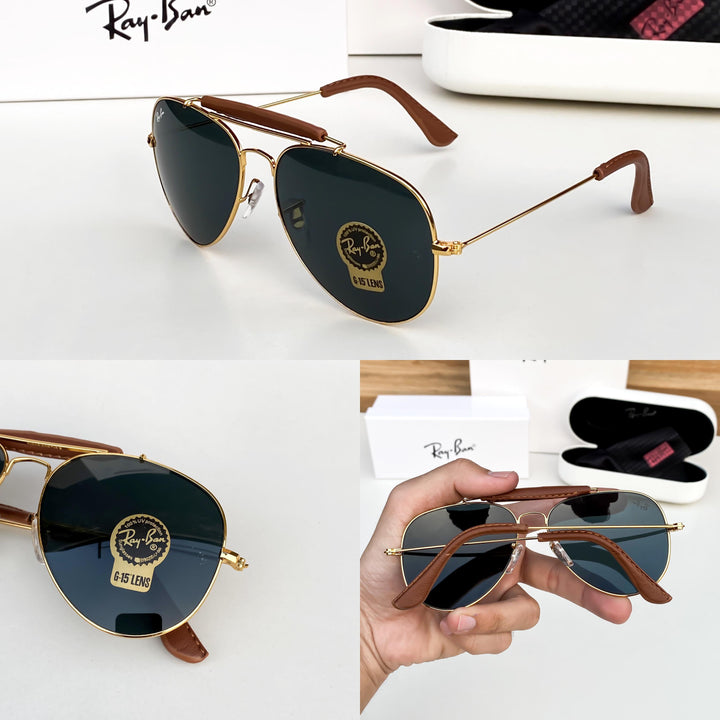 Raybann Aviator Gold Black