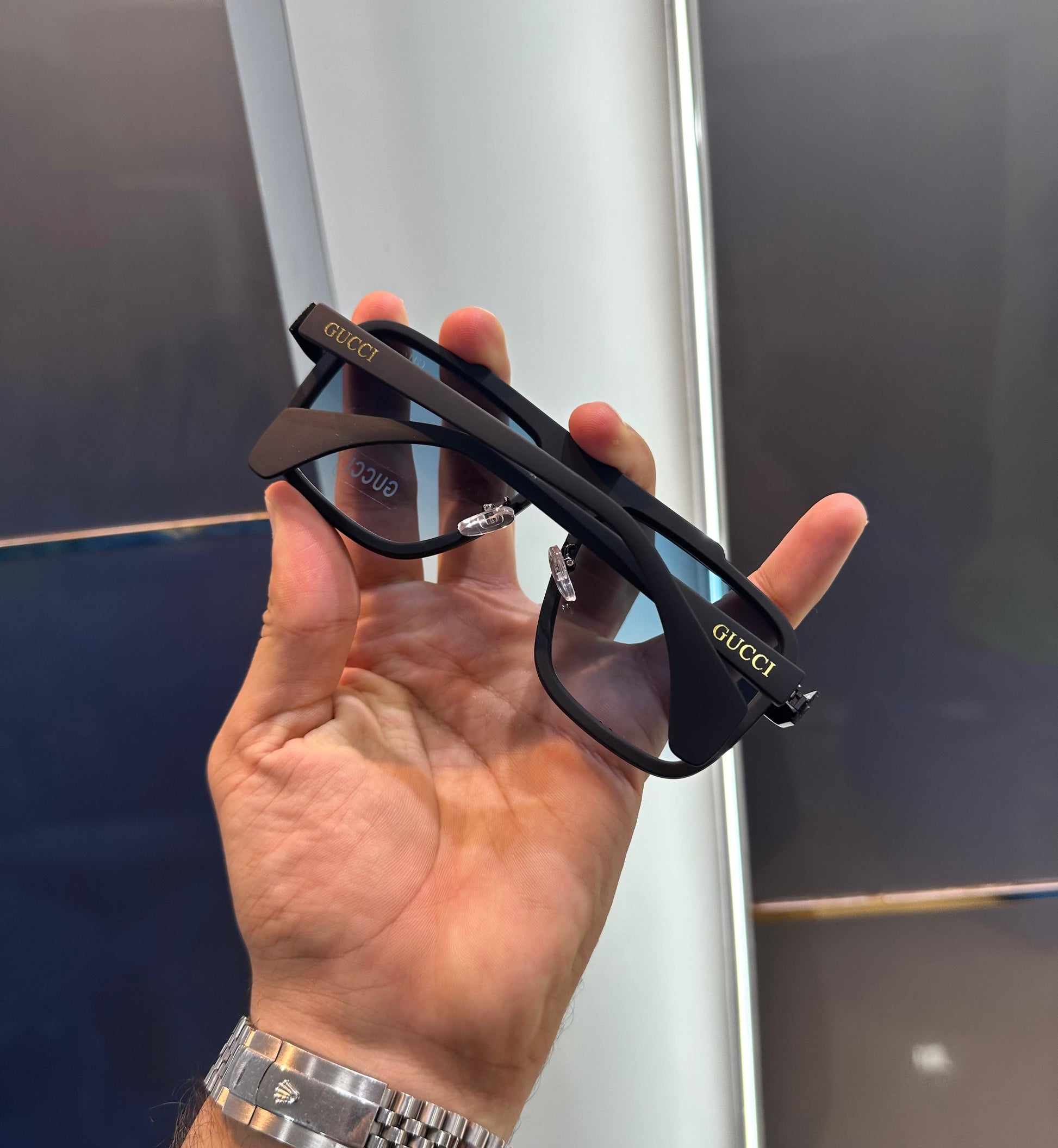 Guccii Blue/Black Premium Sunglass