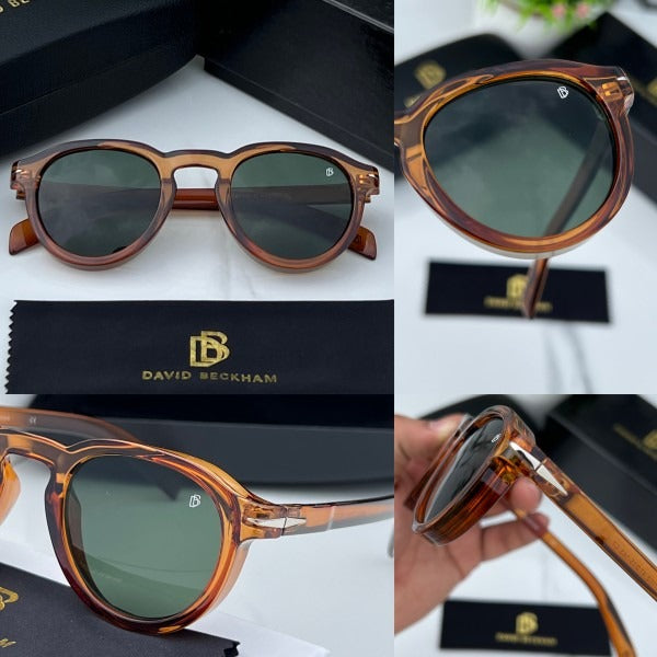 Daviid Beckhamm Round brown green (Premium Quality