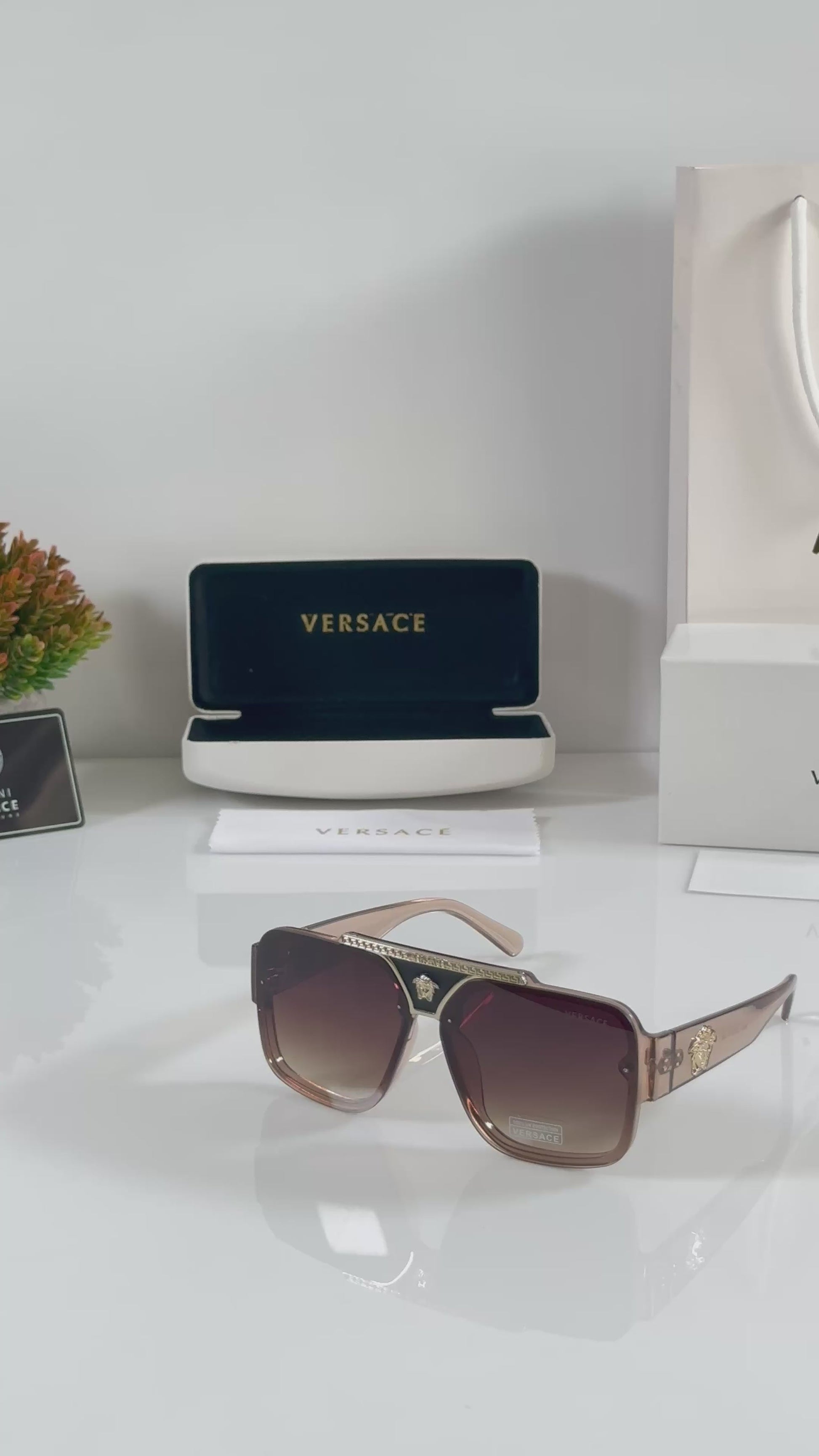 Versacce Primium Water Brown Sunglasses