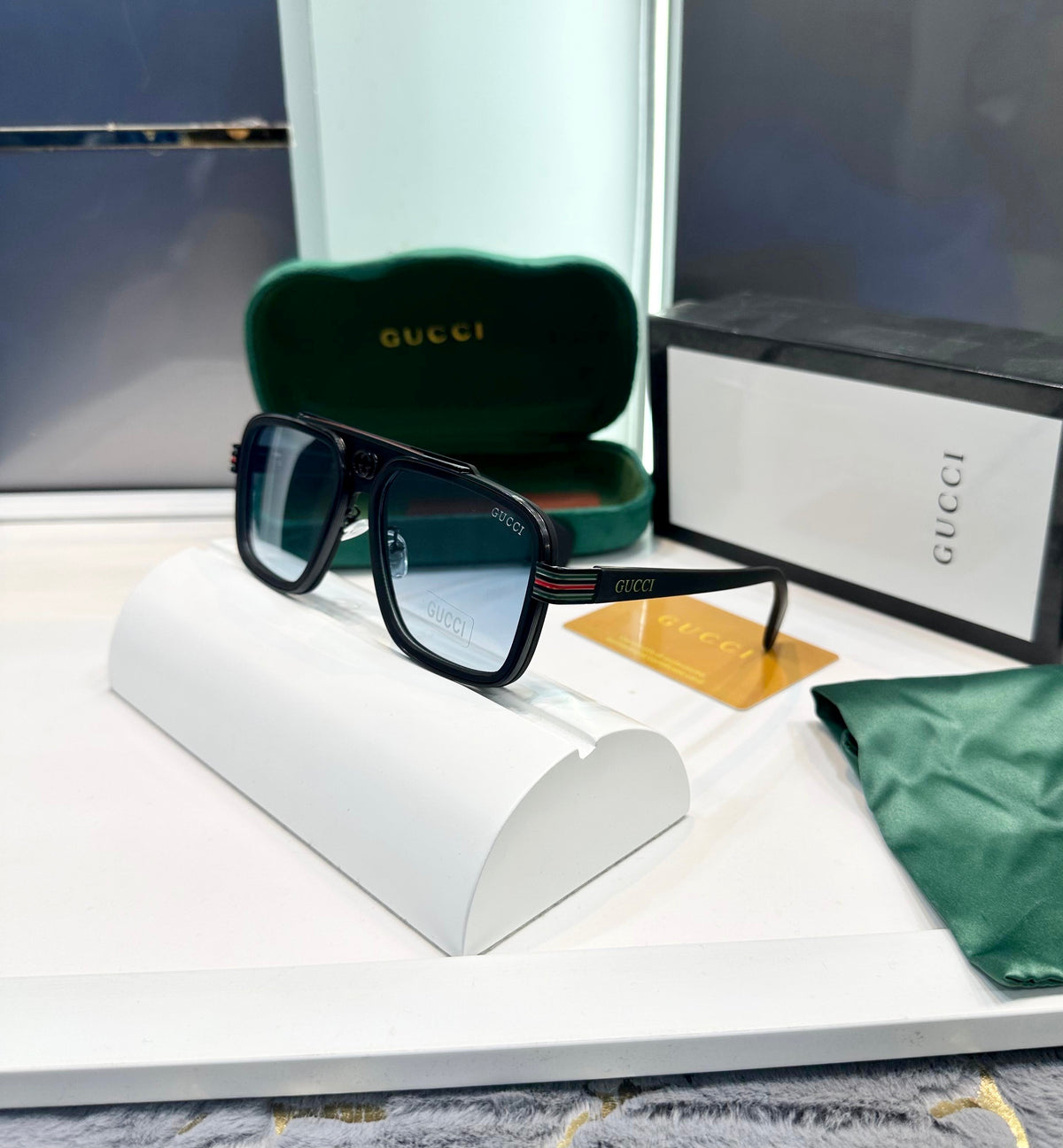 Guccii Blue/Black Premium Sunglass