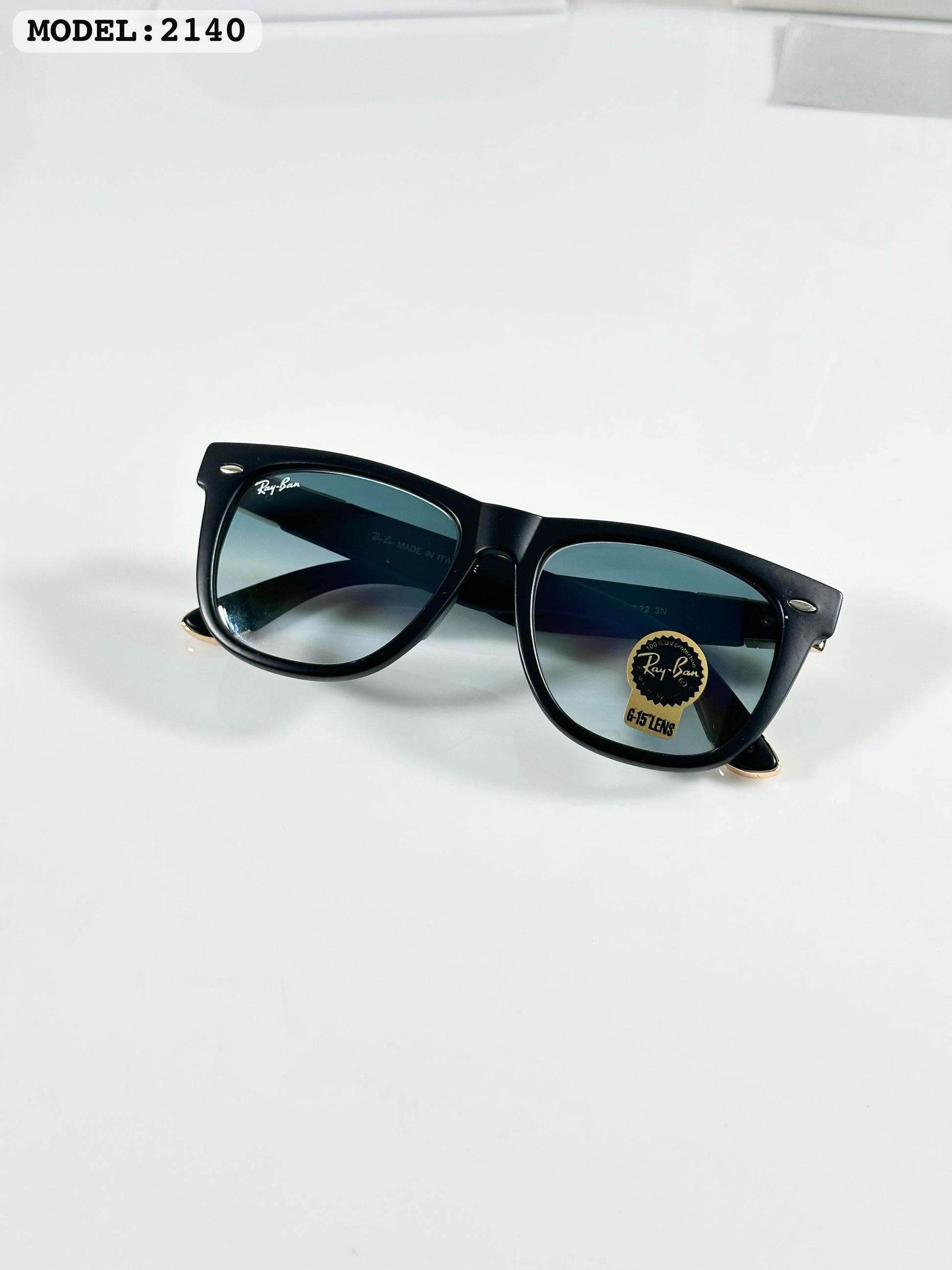 RAYBANN 2140 GOLD BLACK BLUE DC GLASS