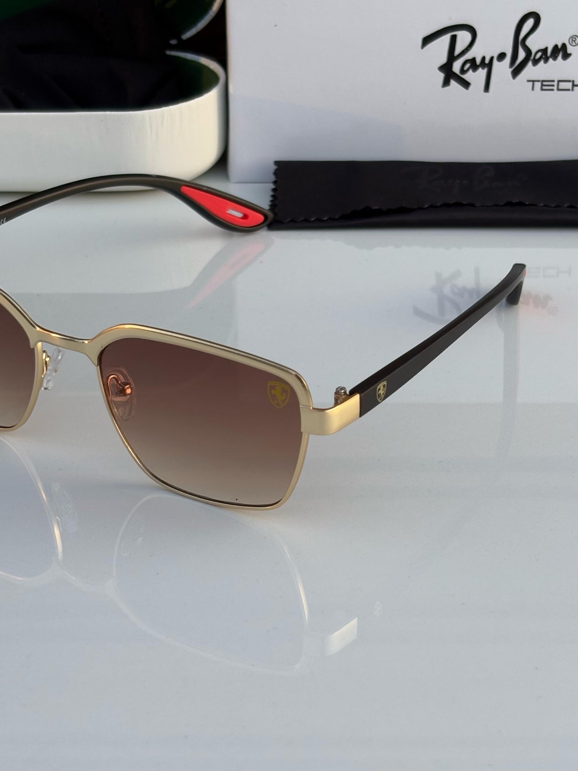 RAYBANN 07 GOLDEN BROWN SHADES