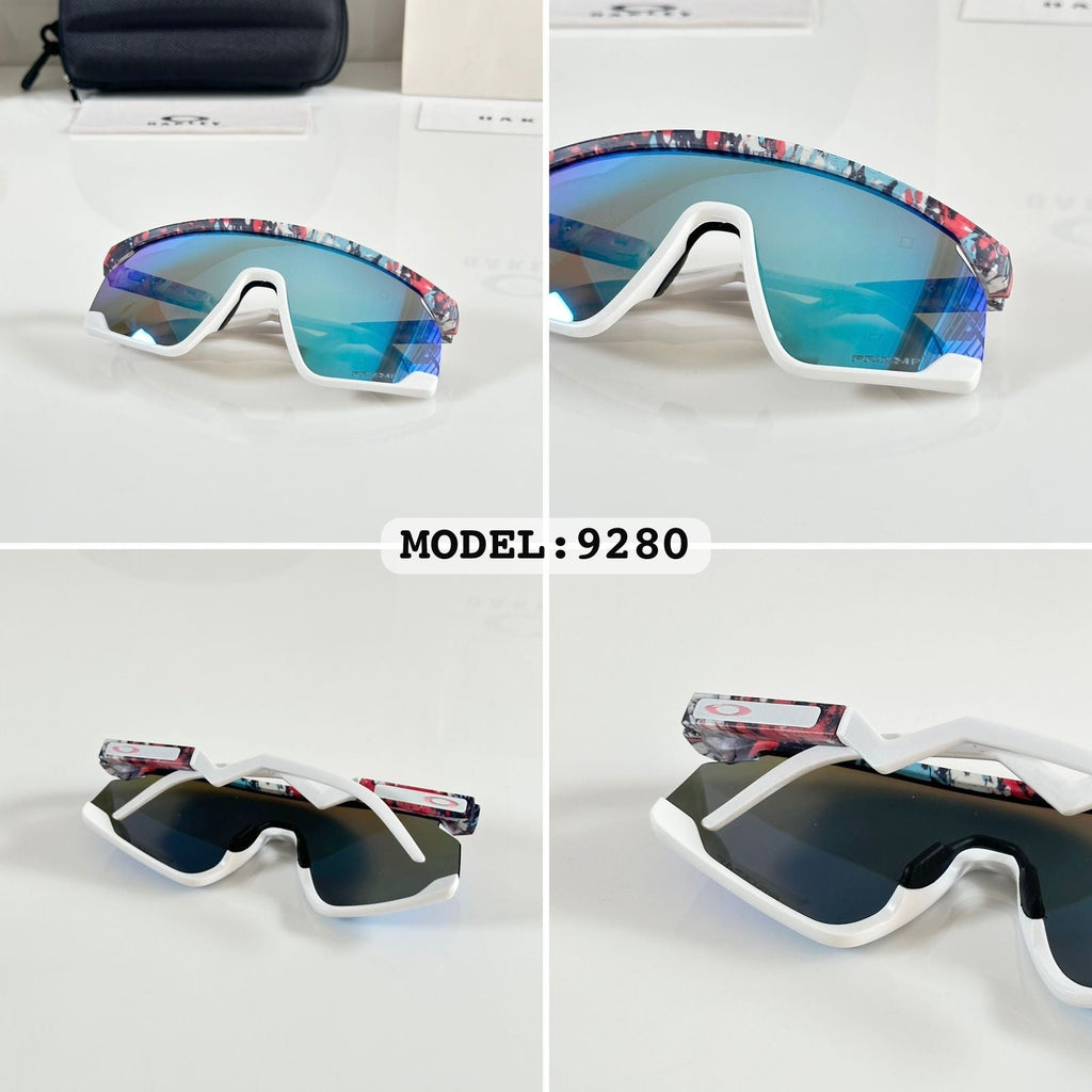 OAKLEYY 9280 WHITE AQUA