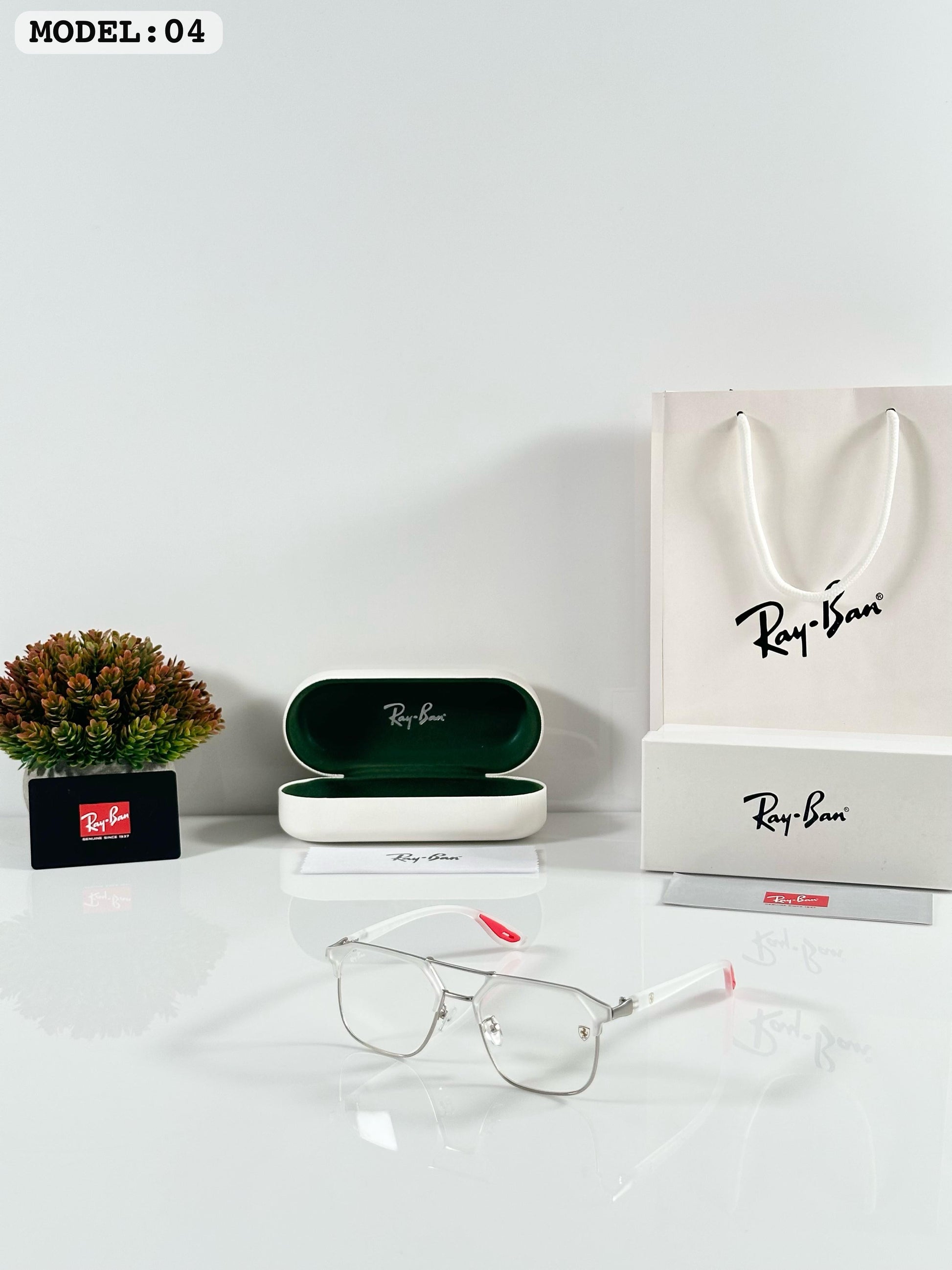 RAYBANN 04 ICE DAY RED TIP