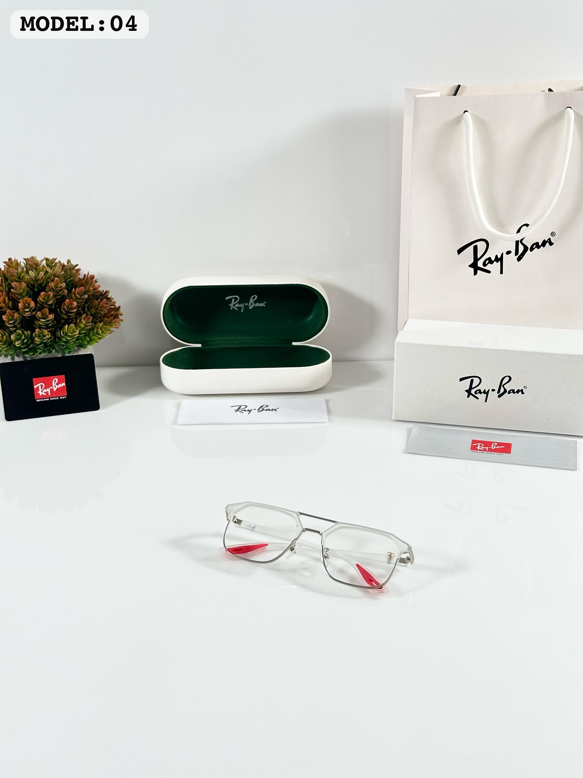 RAYBANN 04 ICE DAY RED TIP