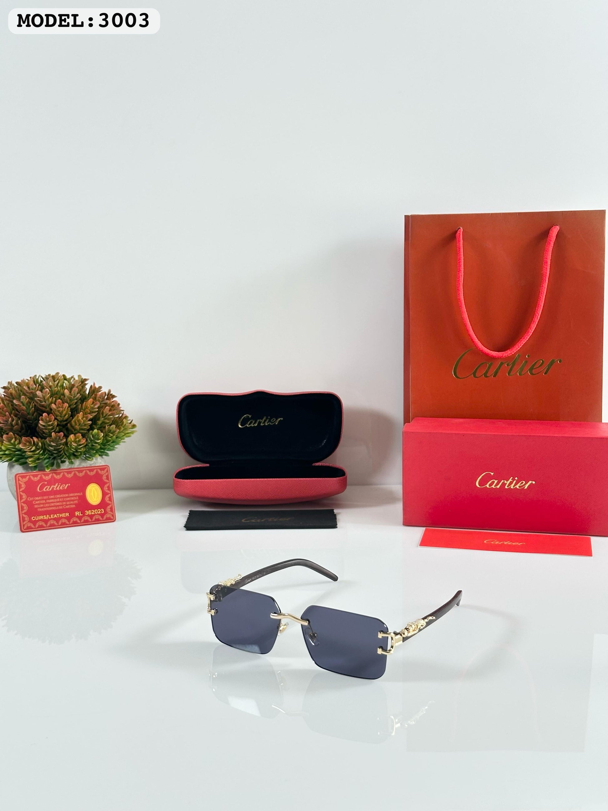 CARTIERR 3003 GOLD BLACK