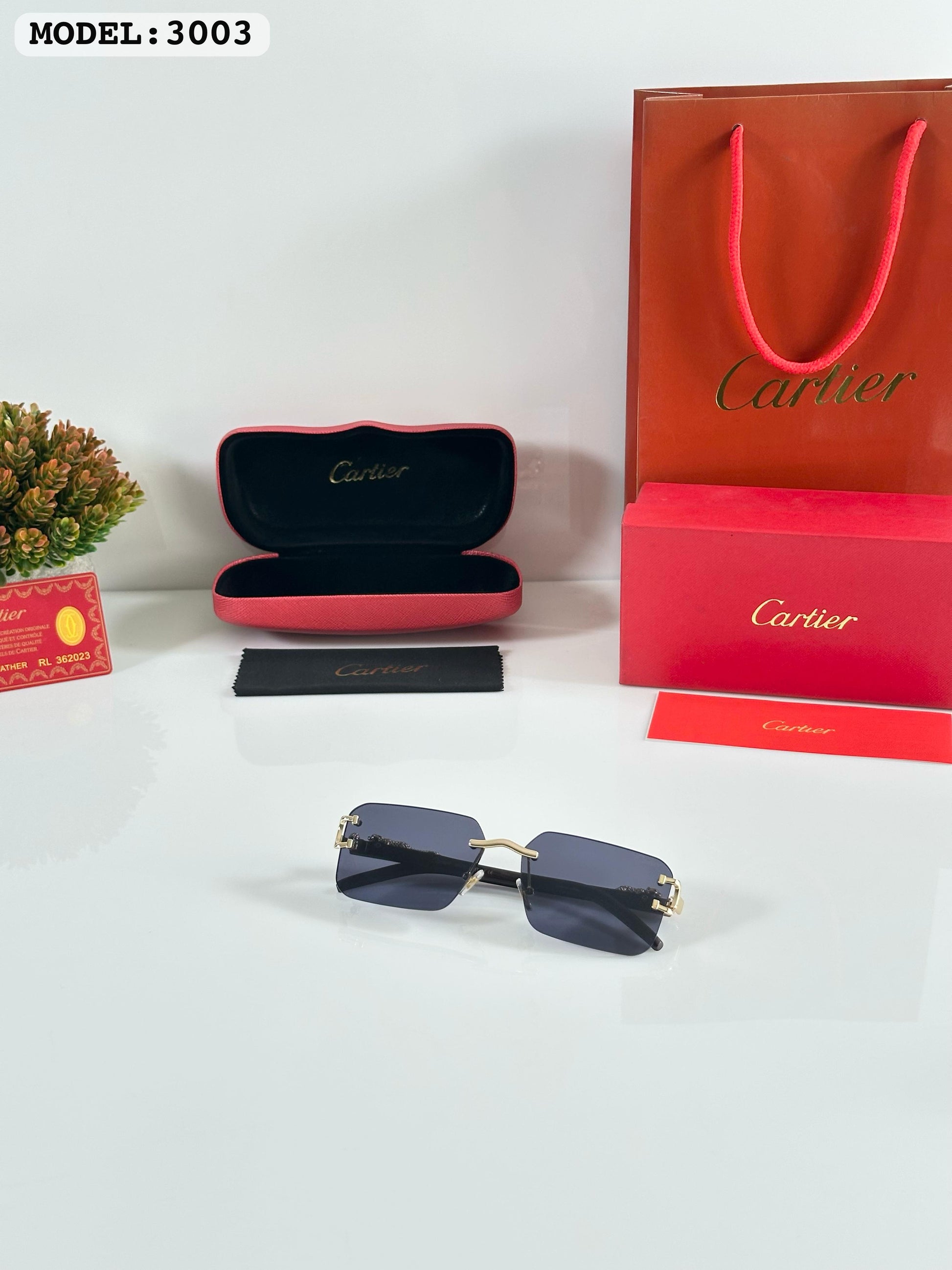 CARTIERR 3003 GOLD BLACK