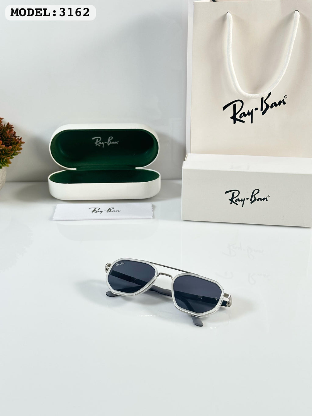 RAYBANN3162 ICE BLACK