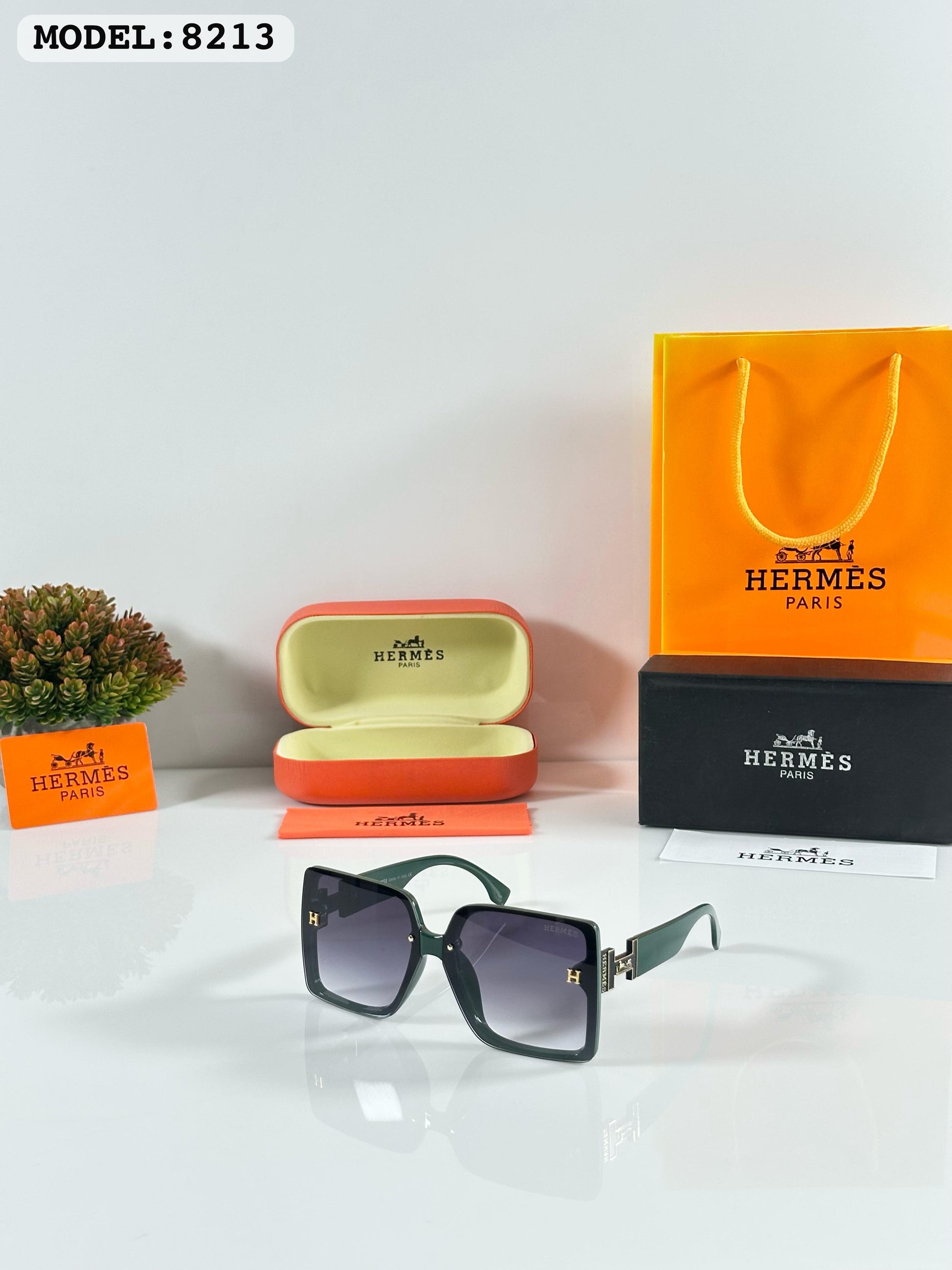 Hermess 8213 Black Green - Women