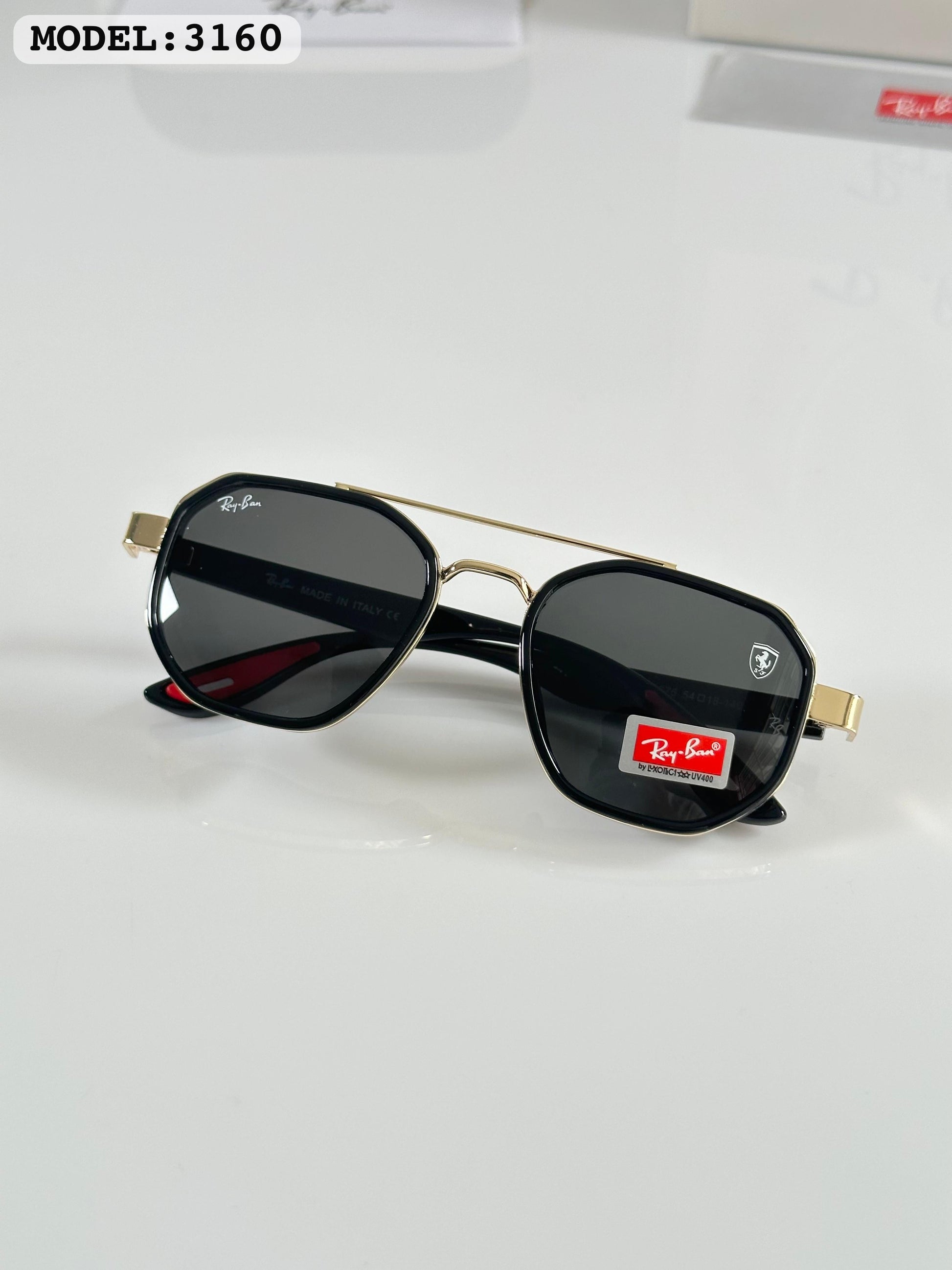 RAYBANN 3160 GOLD BLACK