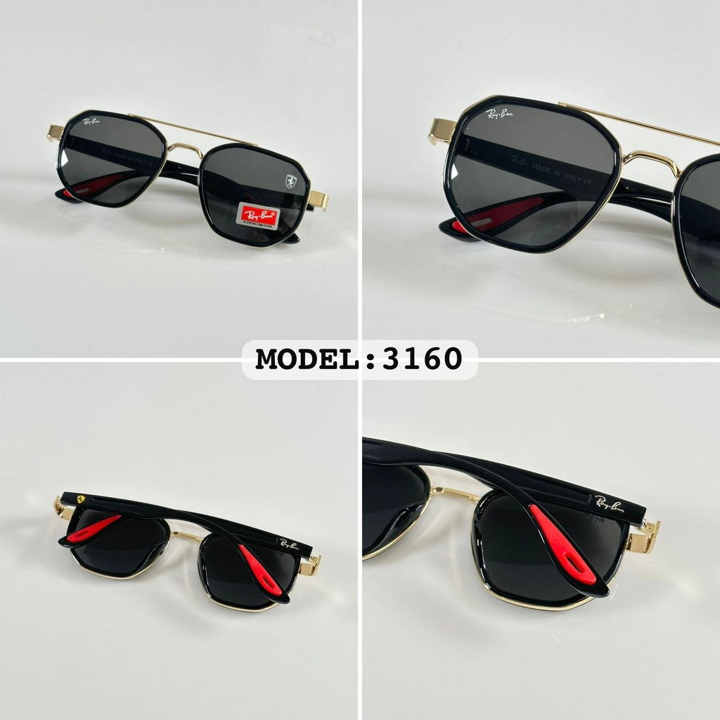 RAYBANN 3160 GOLD BLACK