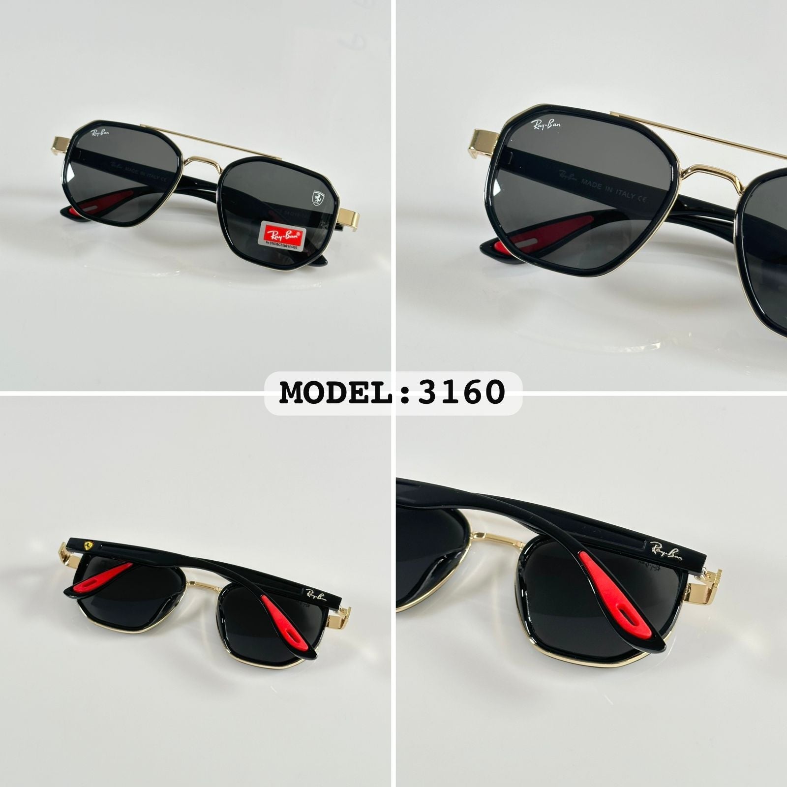 RAYBANN 3160 GOLD BLACK