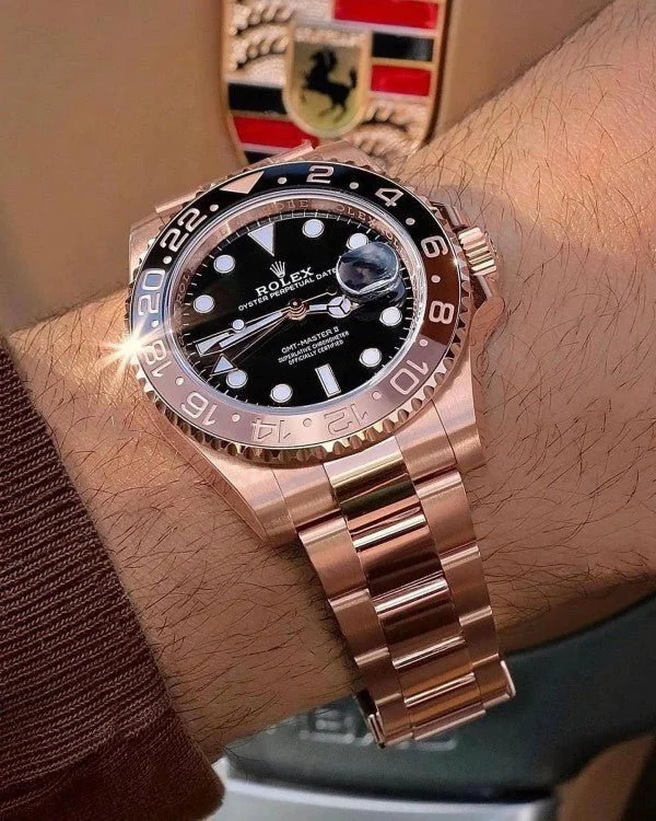 Rolexx GMT-Master-II Oyster, Virat Kholi, Everose gold