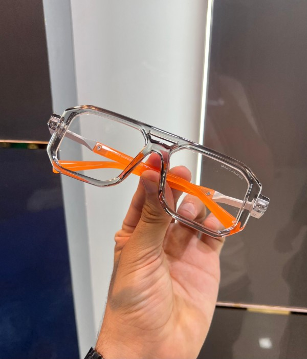 Marcc Jacobss Grey Transparent Luxury Frame 125