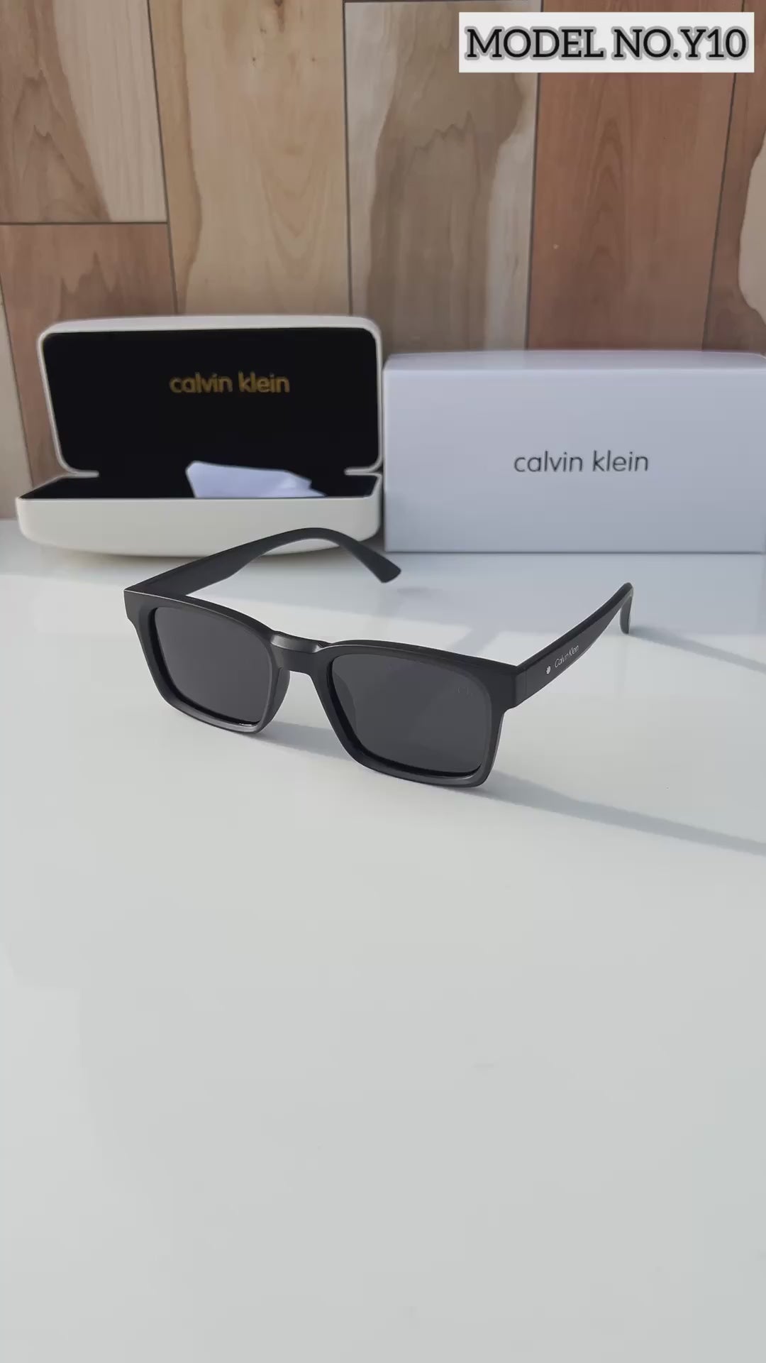 Calviin Kleinn Y13  Black Sunglass (Polarized)