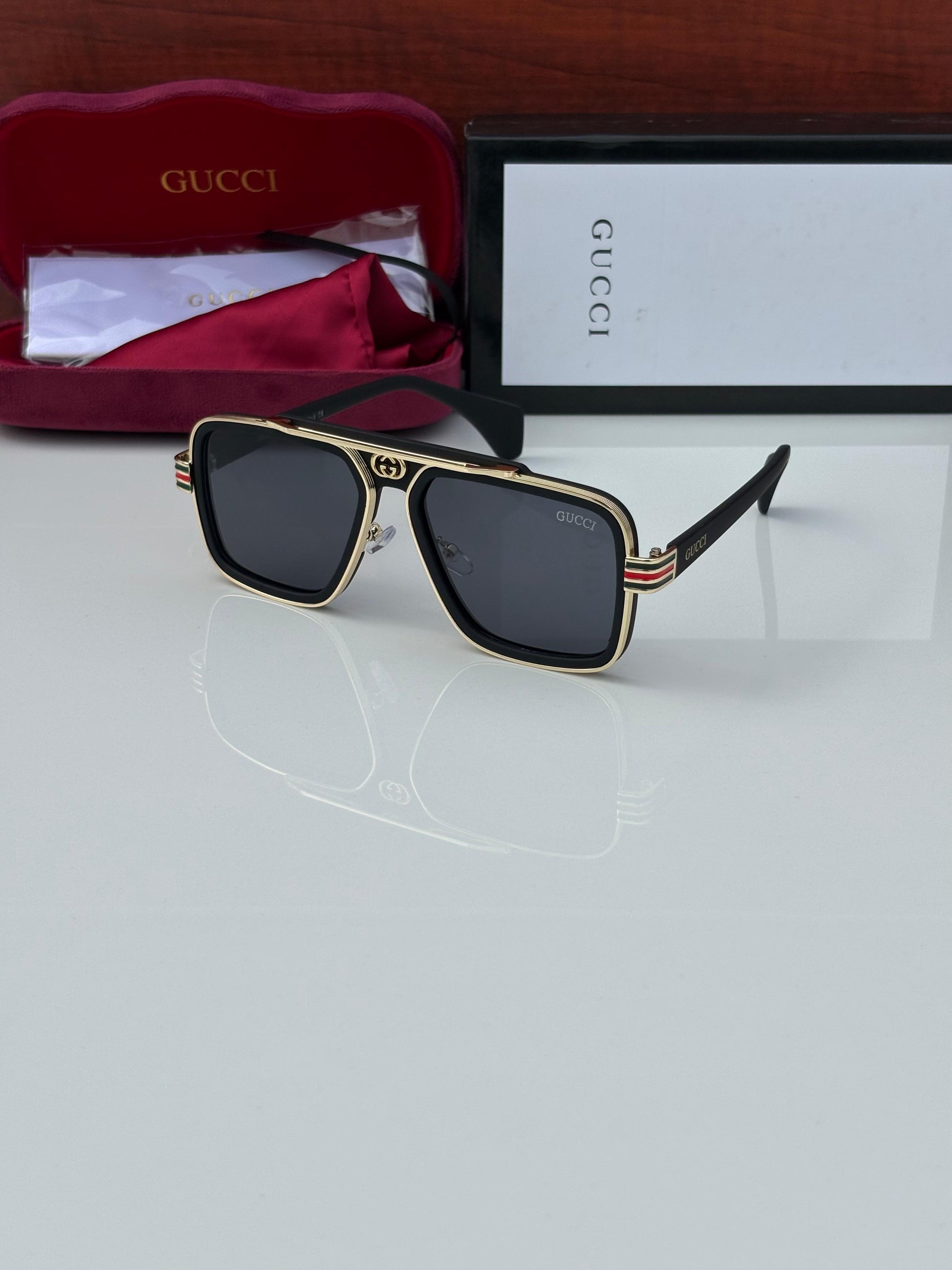 Guccii 1295 Gold/Black