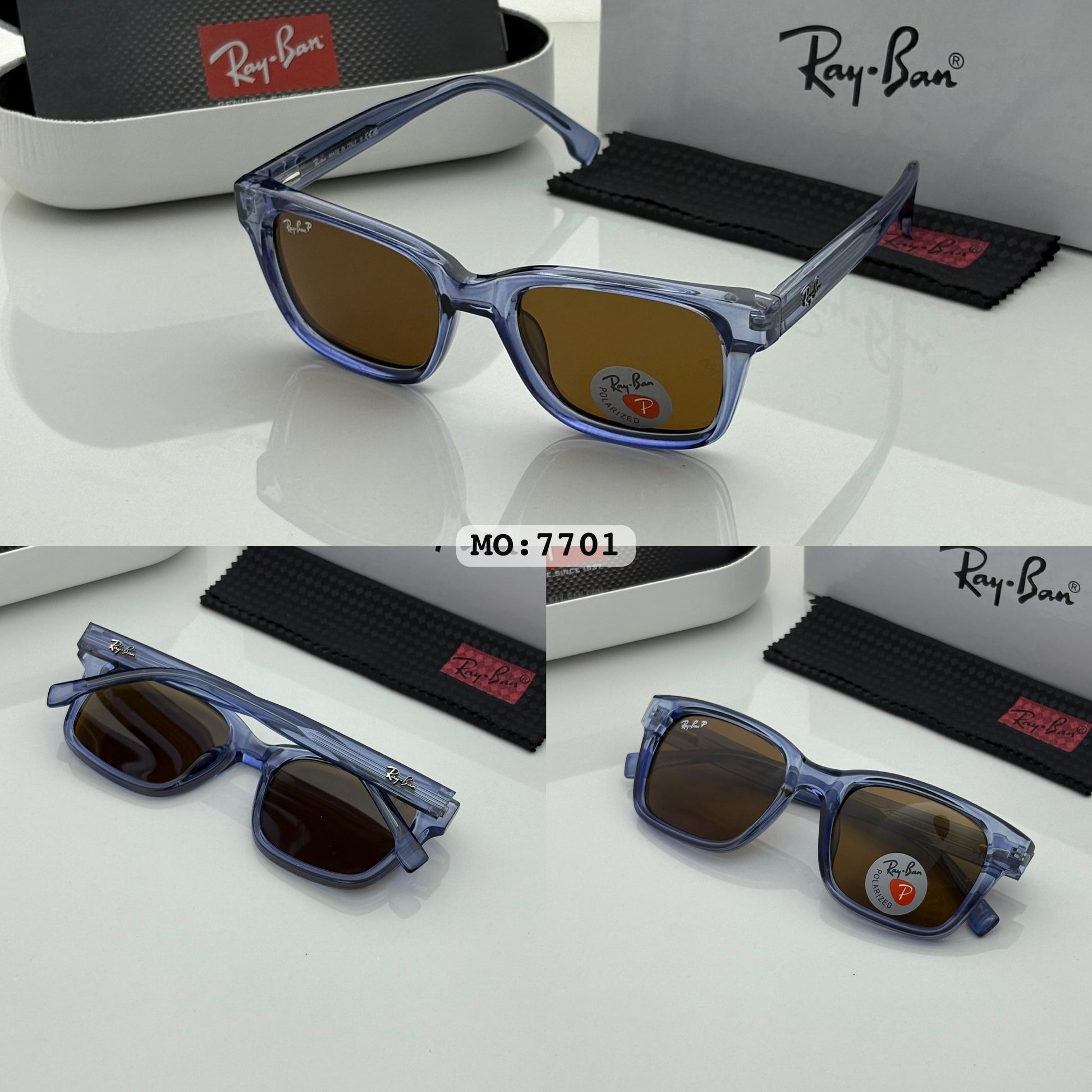 Rayban 7701 Blue/Brown Wayfarer