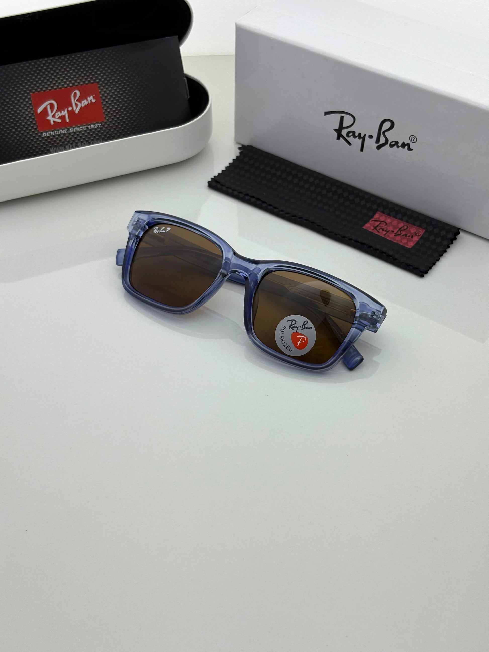 Rayban 7701 Blue/Brown Wayfarer