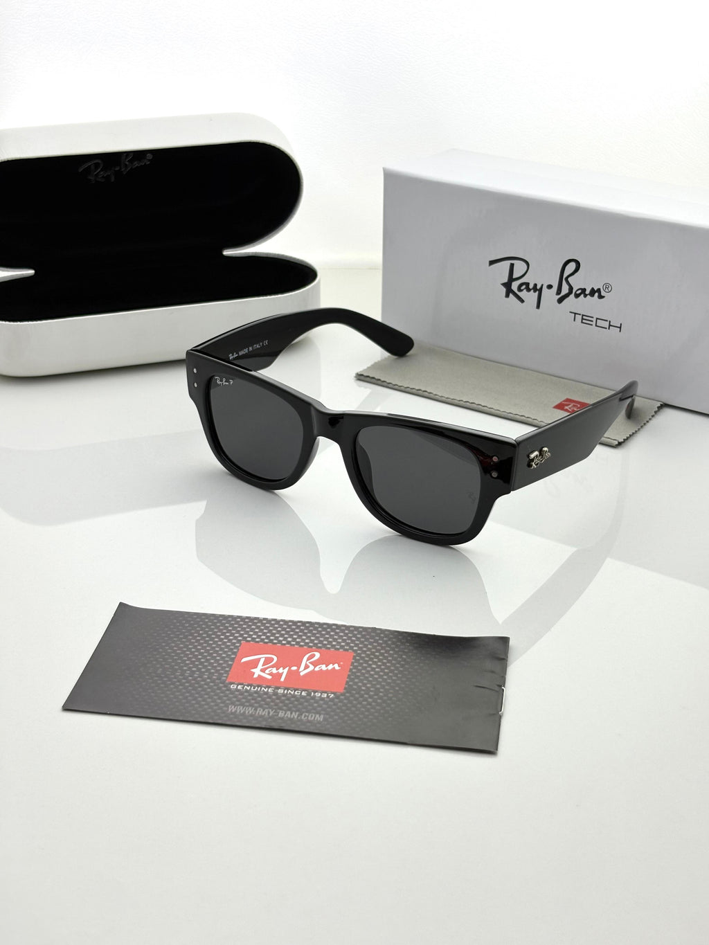 Raybann 0840 Black Mega Wayfarer
