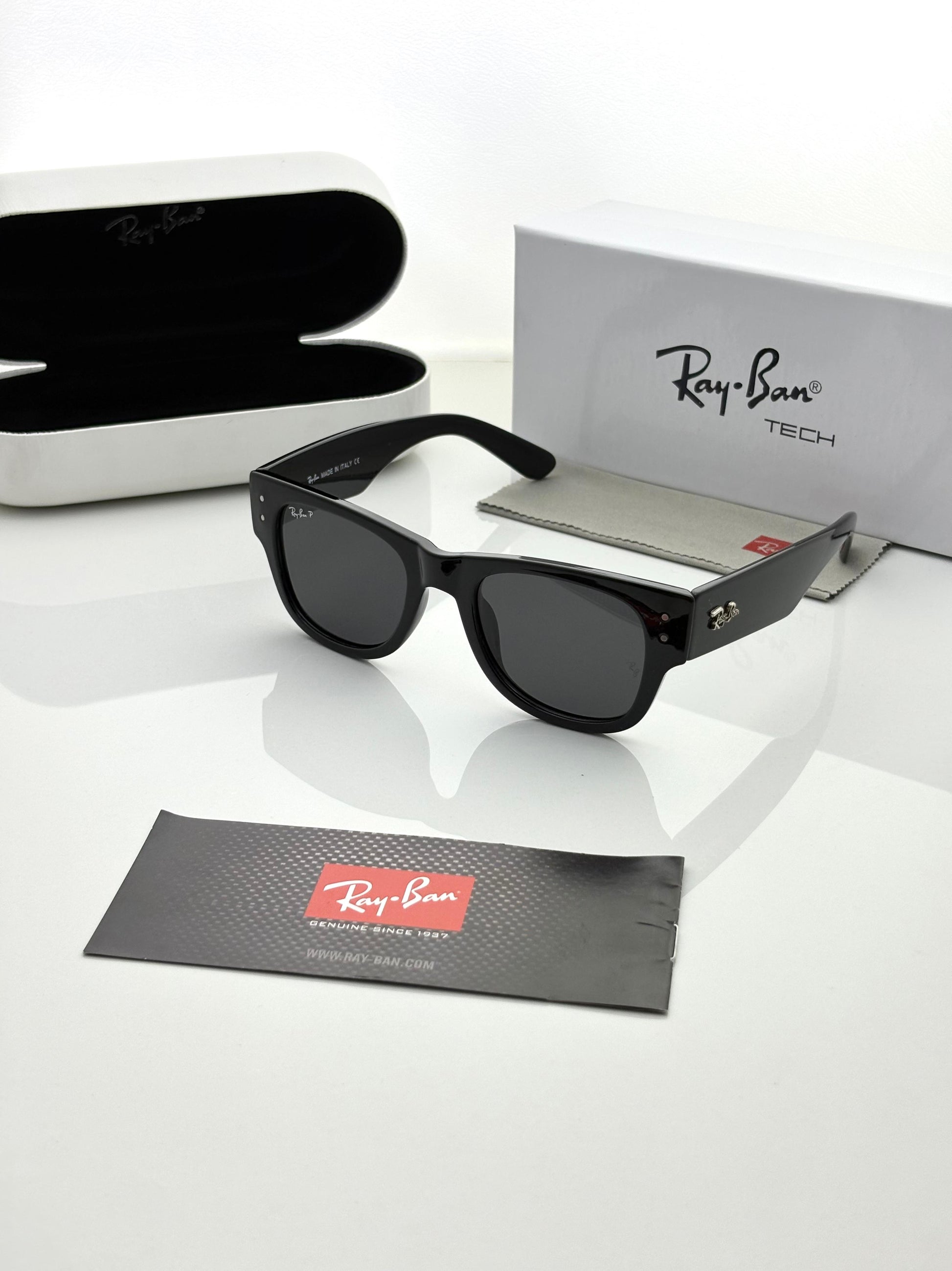 Raybann 0840 Black Mega Wayfarer