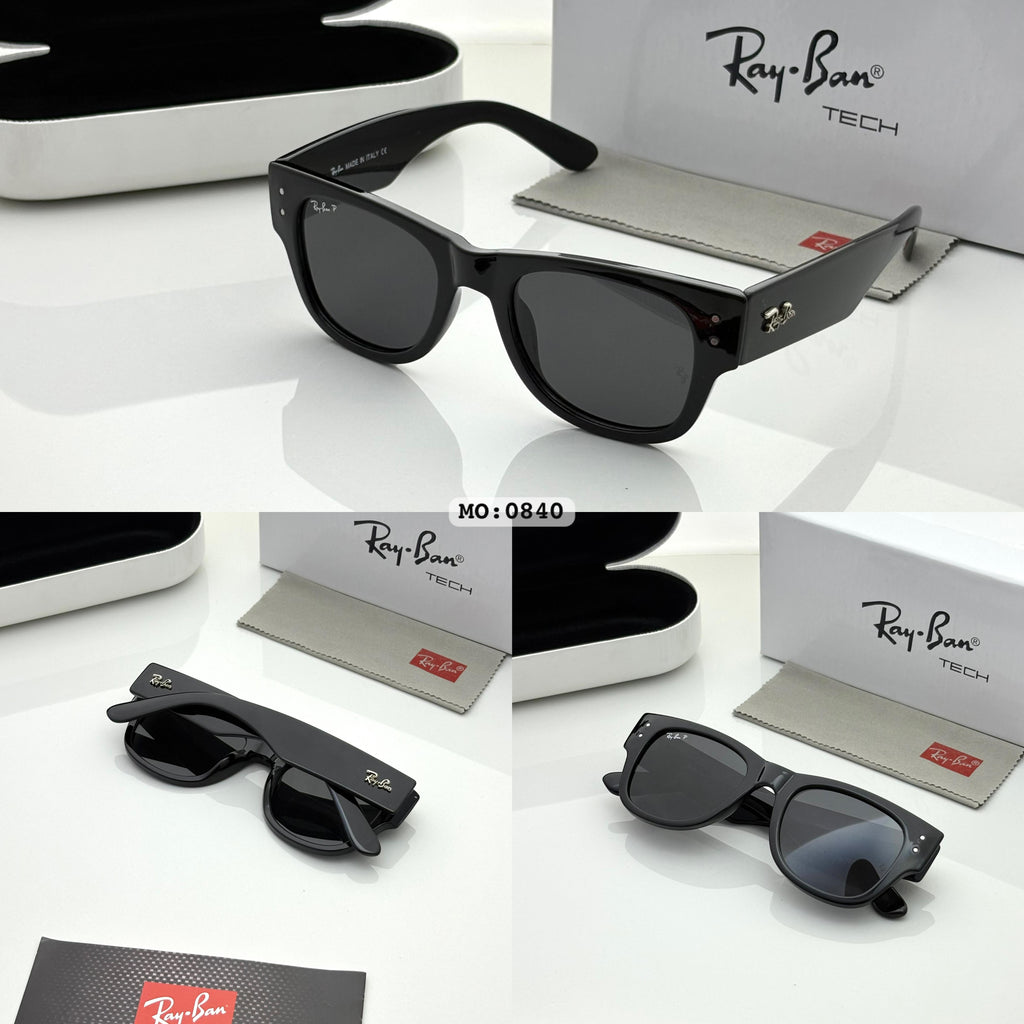 Raybann 0840 Black Mega Wayfarer