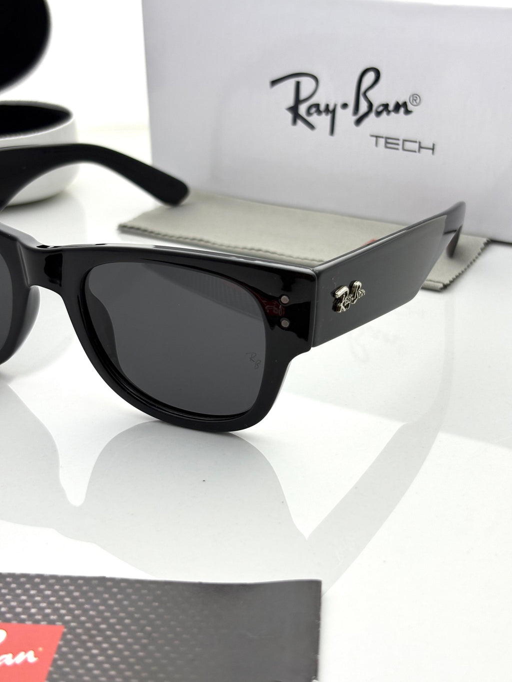 Raybann 0840 Black Mega Wayfarer