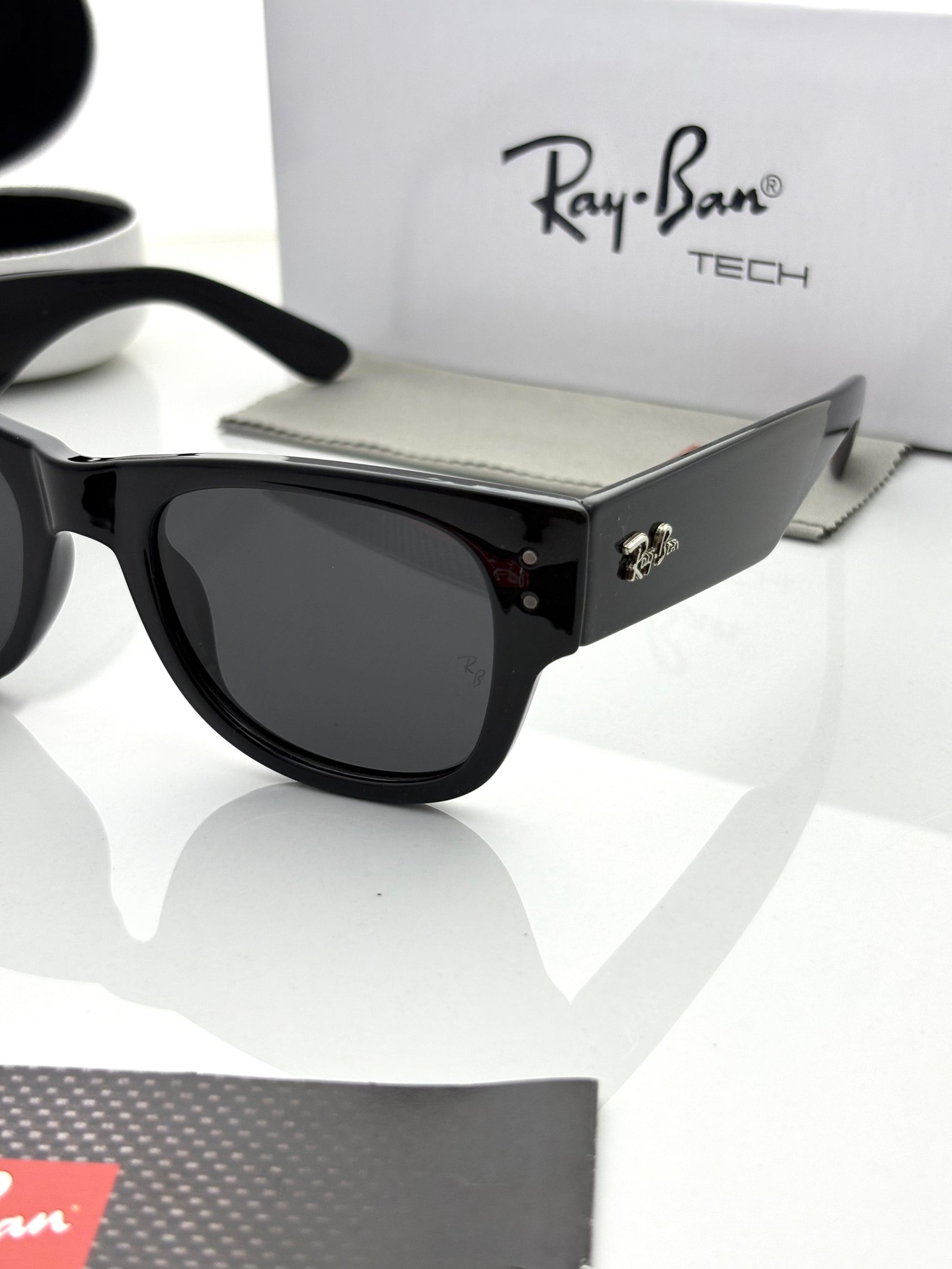 Raybann 0840 Black Mega Wayfarer
